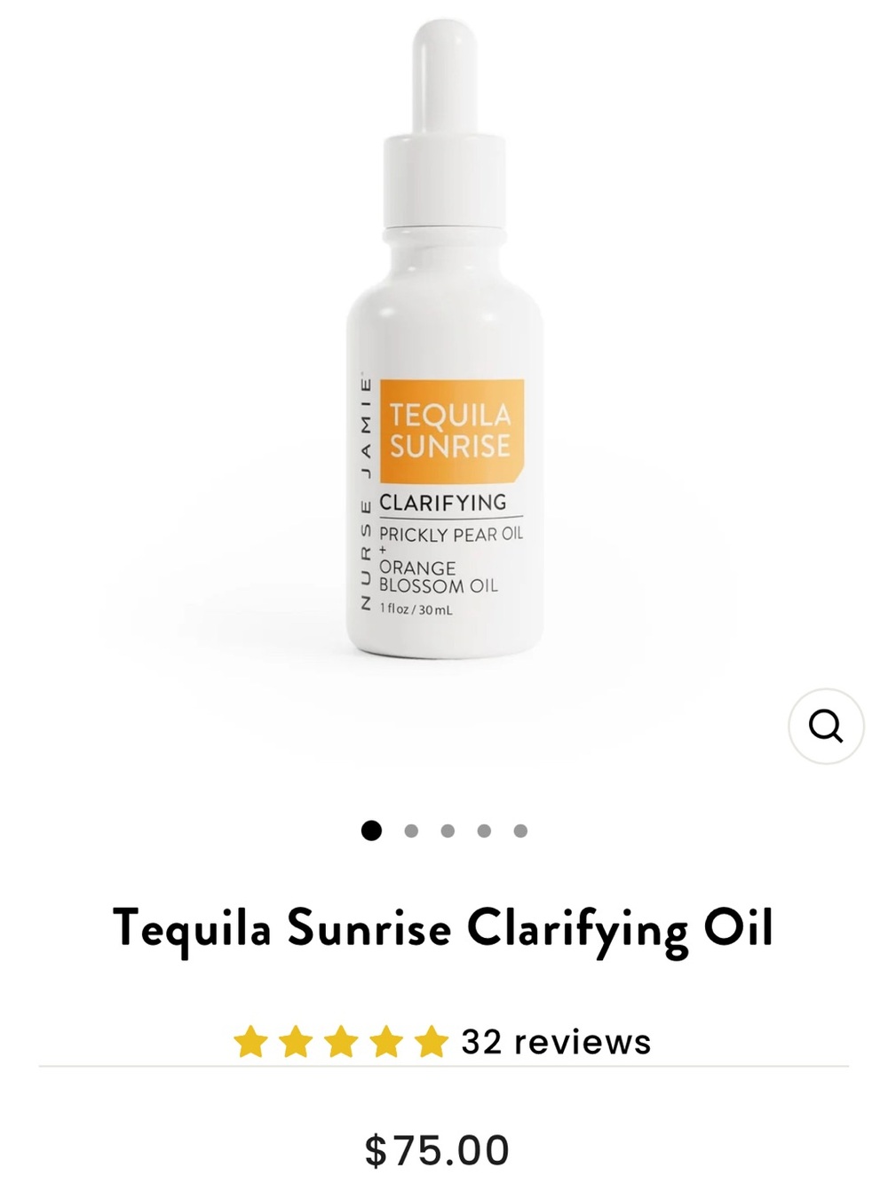 NURSE JAMIE - 100% Botanical -Clarifying Serum vials.